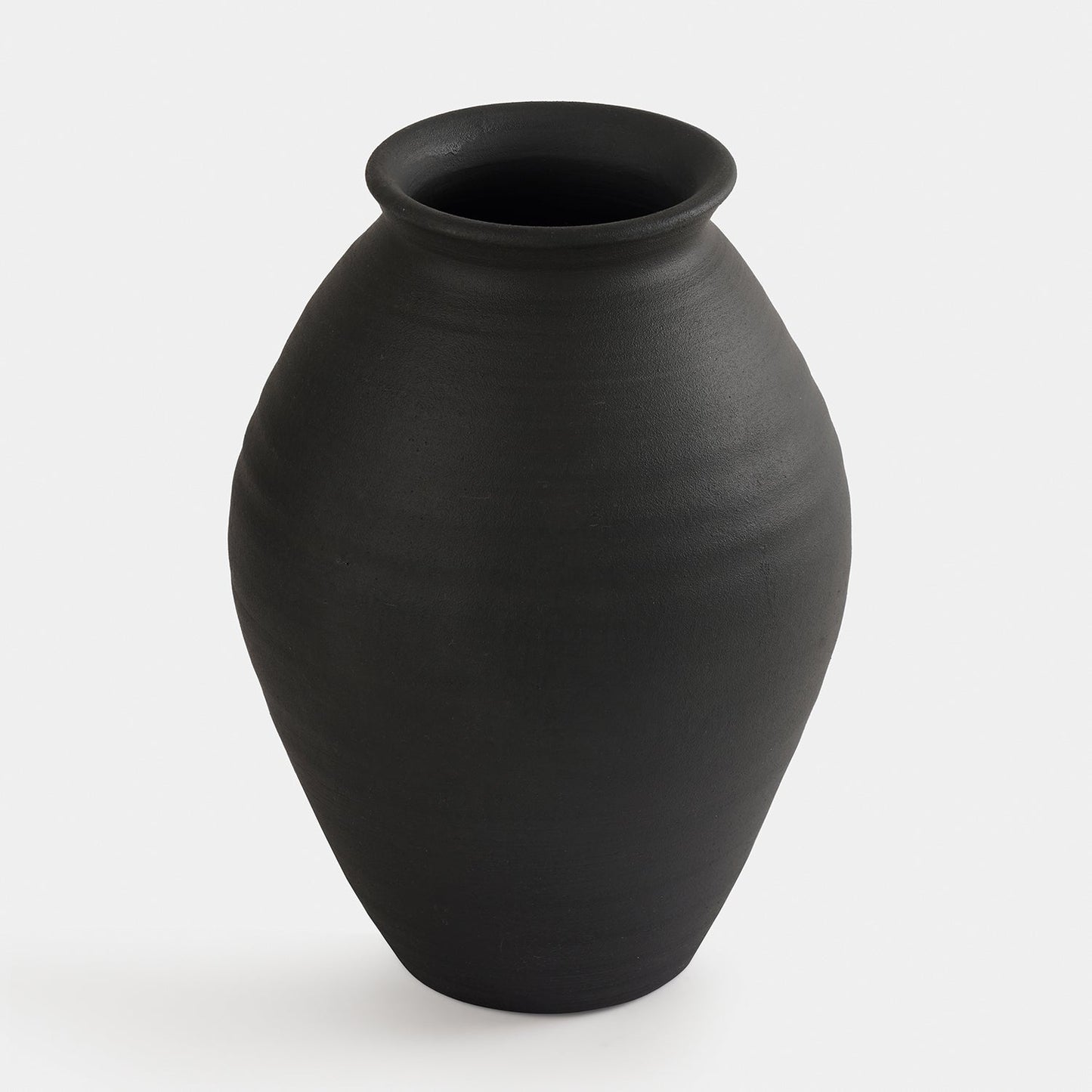Charcoal Textured Terracotta Vase