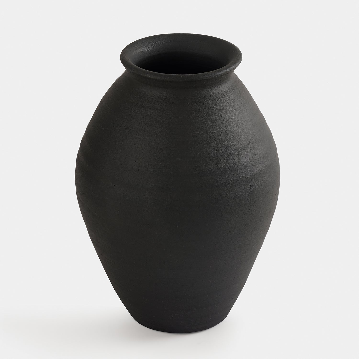 Charcoal Textured Terracotta Vase