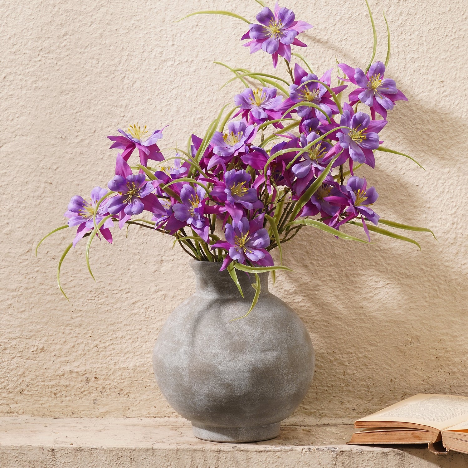 Grey Terracotta Earthen Vase