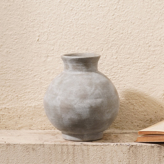 Grey Terracotta Earthen Vase