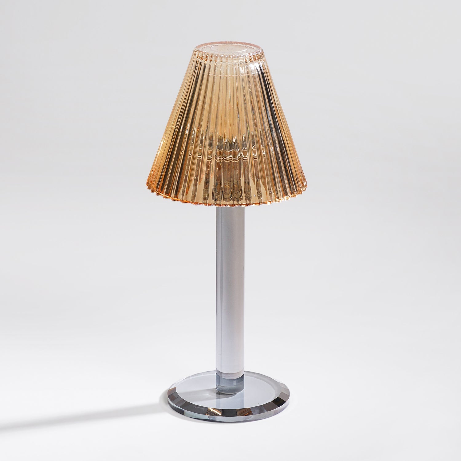 Amber Lamp Shaped Candle Holder