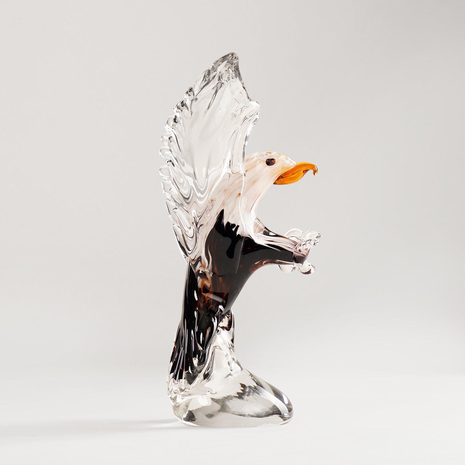 White and Black Glass Eagle