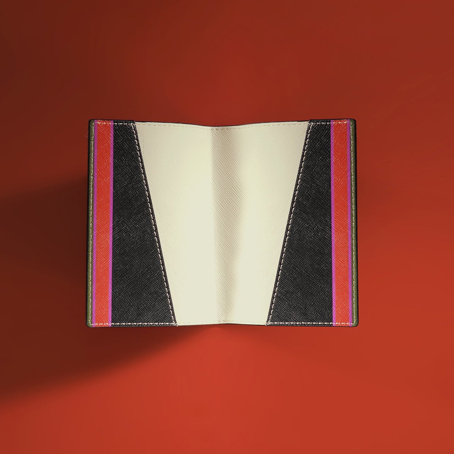 Set of 2 Orange & Pink N Passport Holder & Luggage Tag