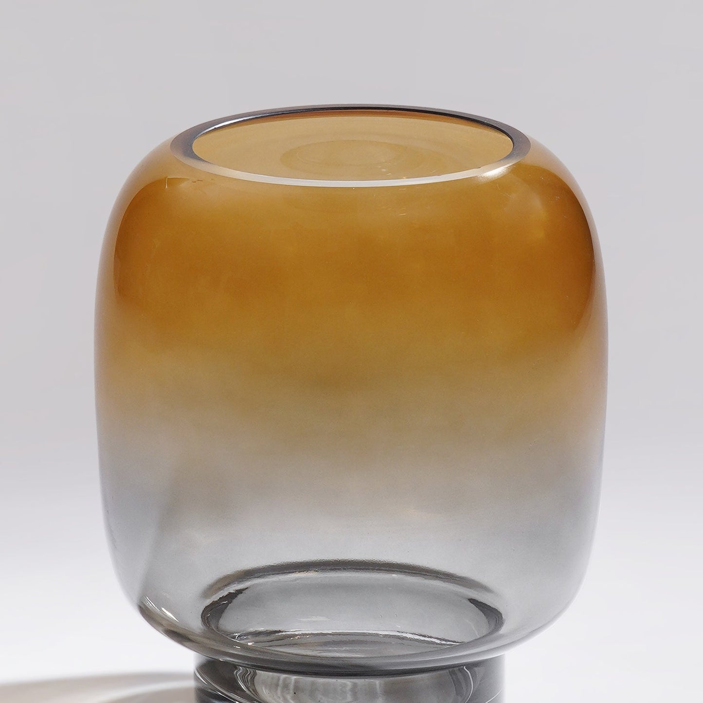 Amber Ombre Glass Vase