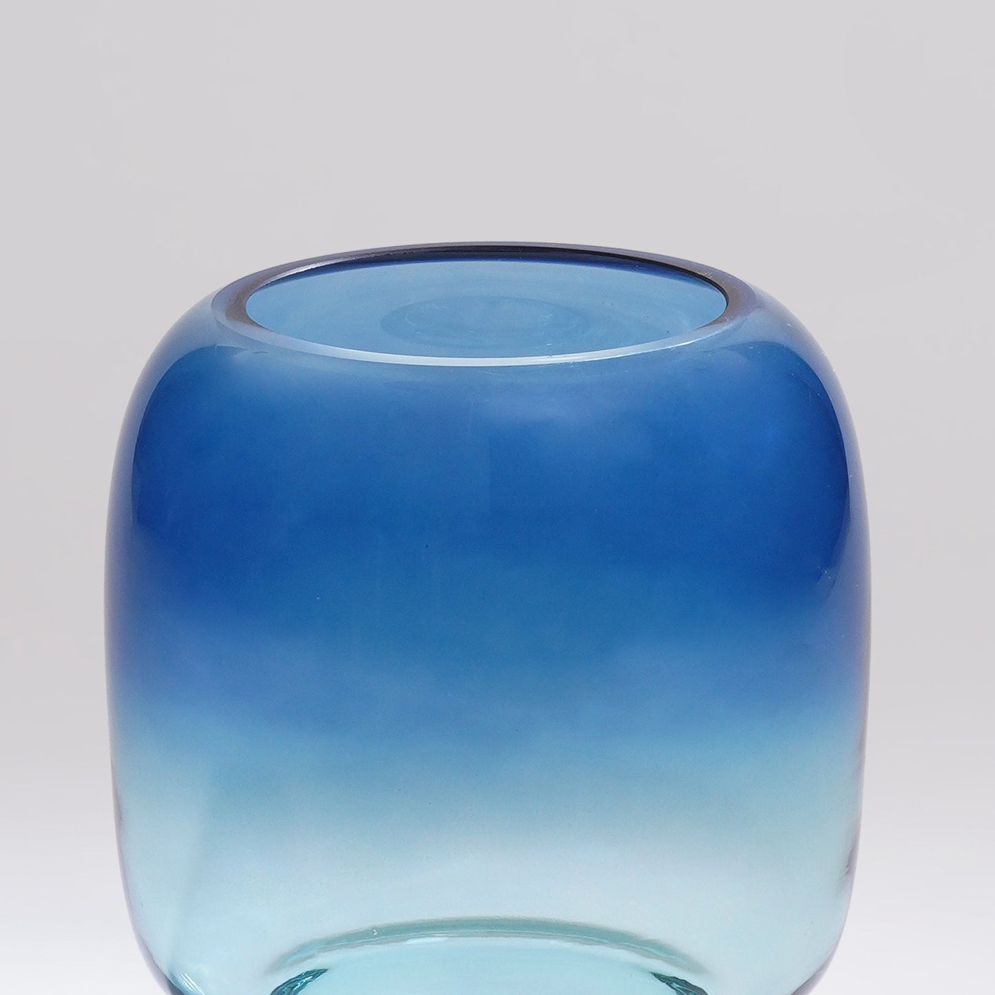 Blue Ombre Glass Vase