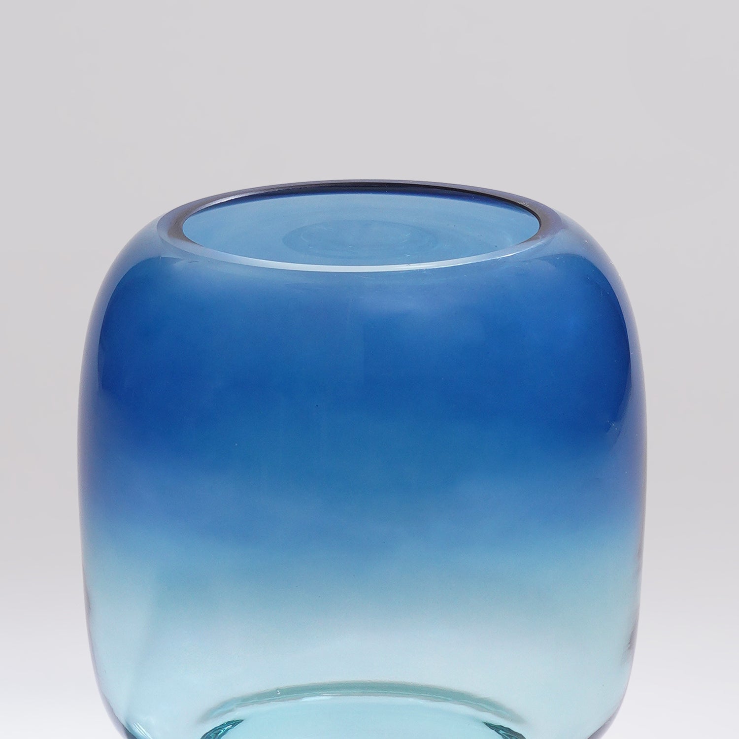 Blue Ombre Glass Vase
