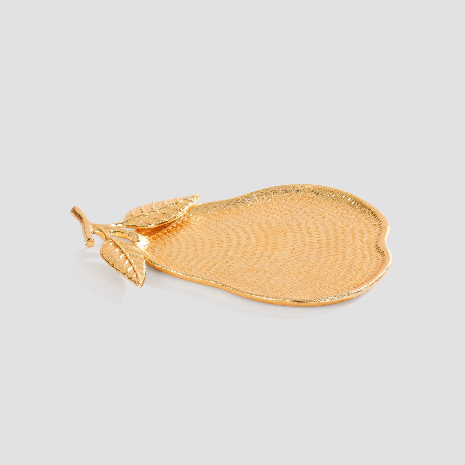 Gold Pear Textured Decorative Platter