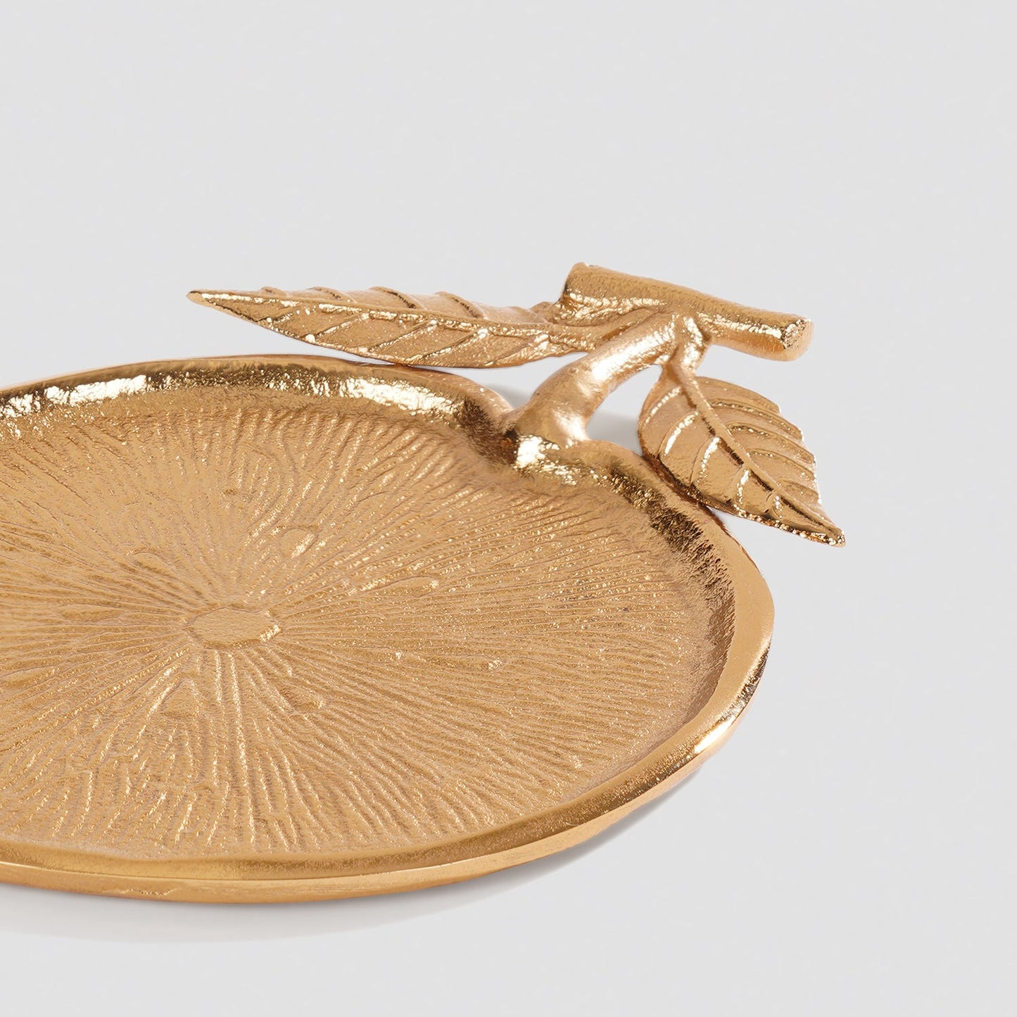 Gold Orange Textured Decorative Platter