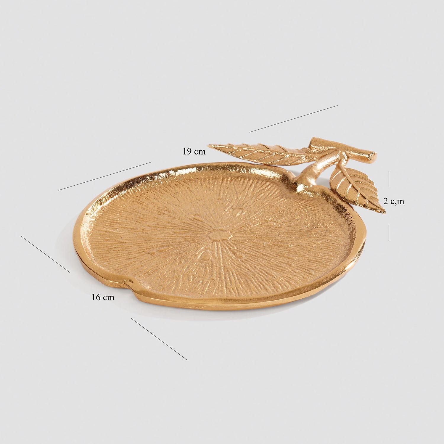 Gold Orange Textured Decorative Platter