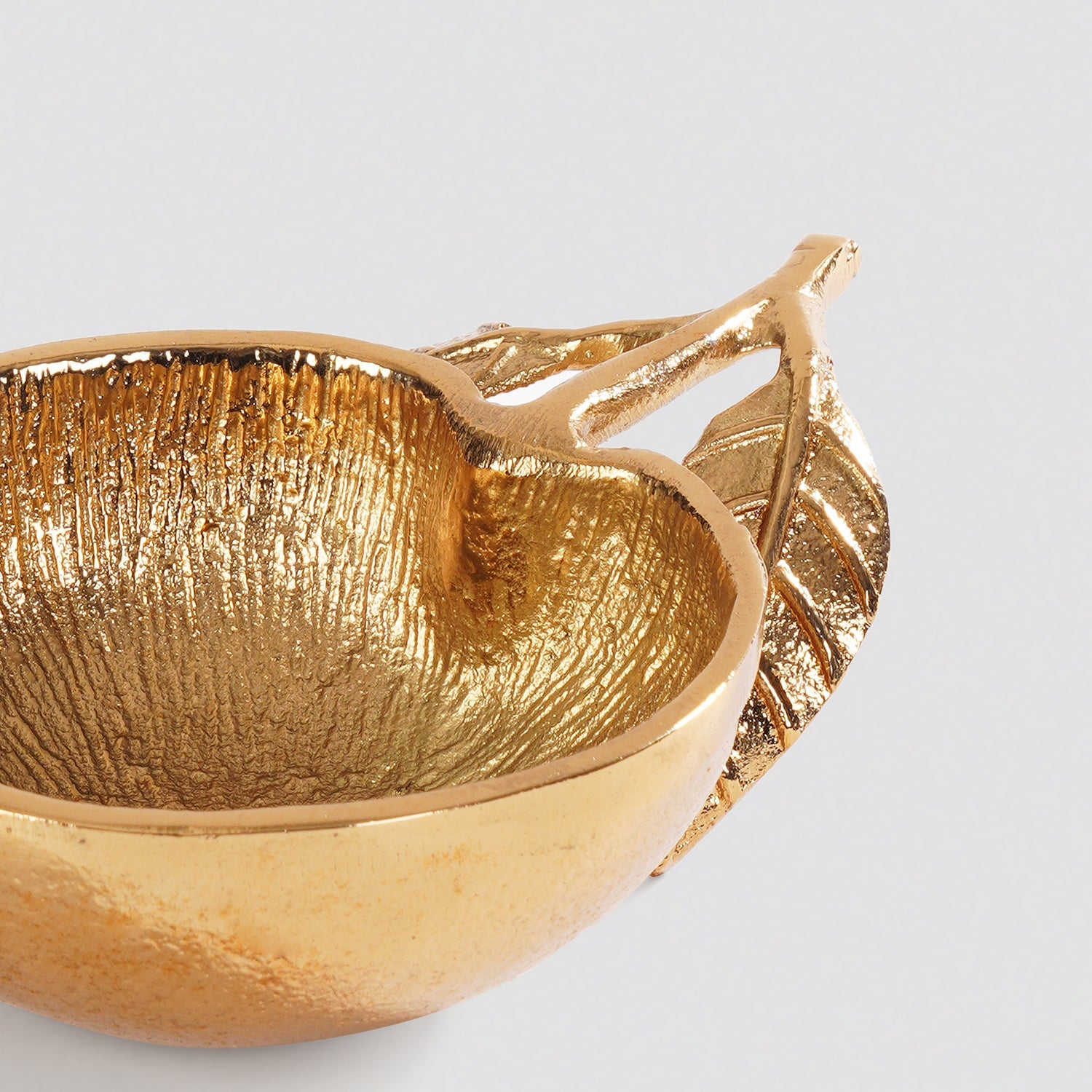 Gold Orange Textured Decorative Bowl