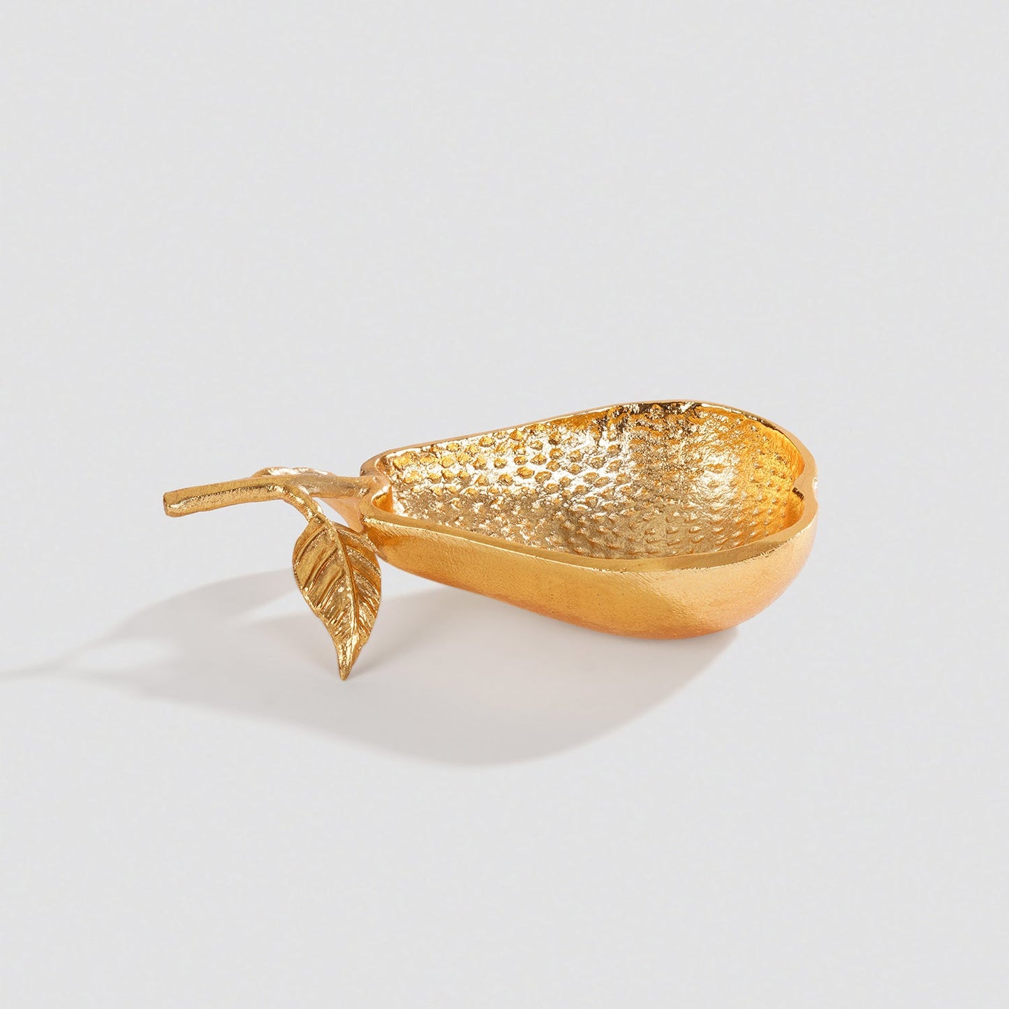 Gold Pear Textured Decorative Bowl