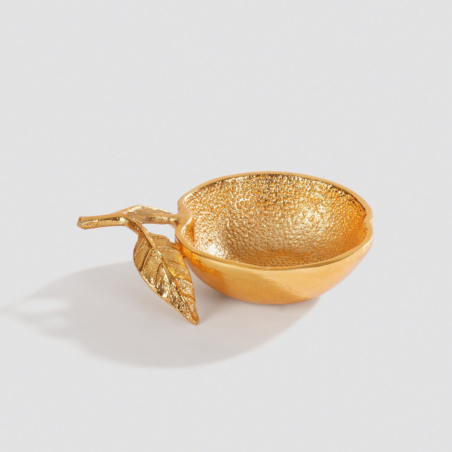 Gold Apple Shaped Textured Decorative Bowl