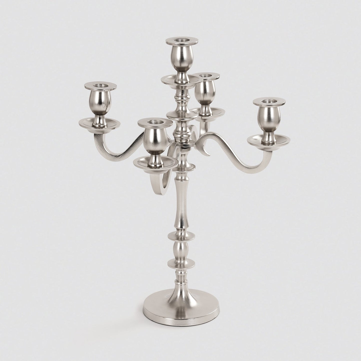 Silver 5 Arm Candelabra