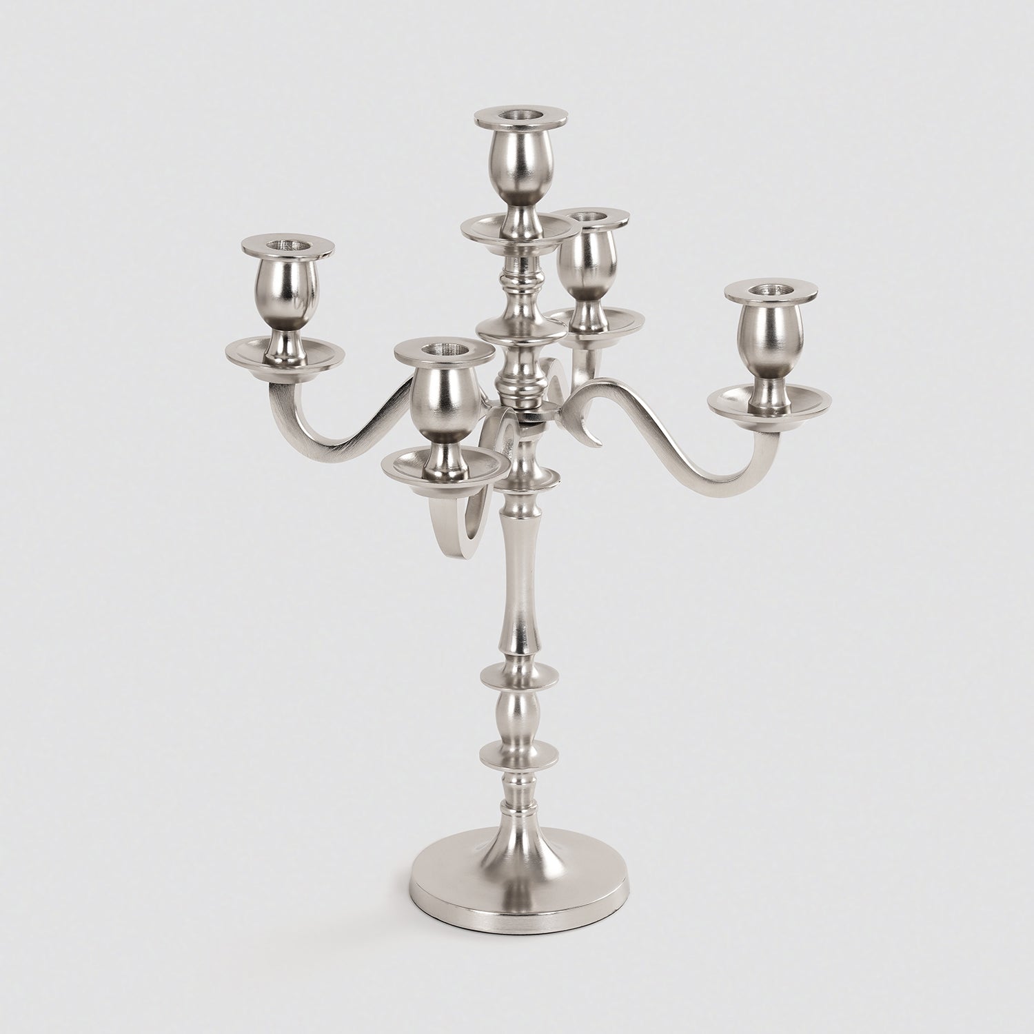 Silver 5 Arm Candelabra