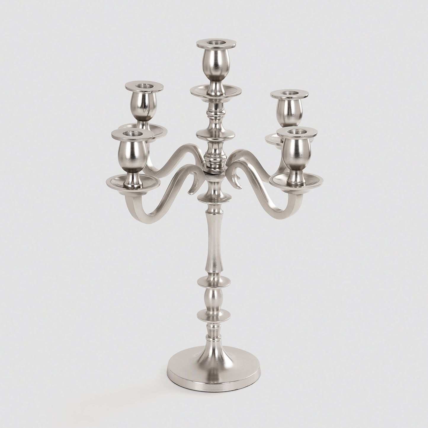 Silver 5 Arm Candelabra