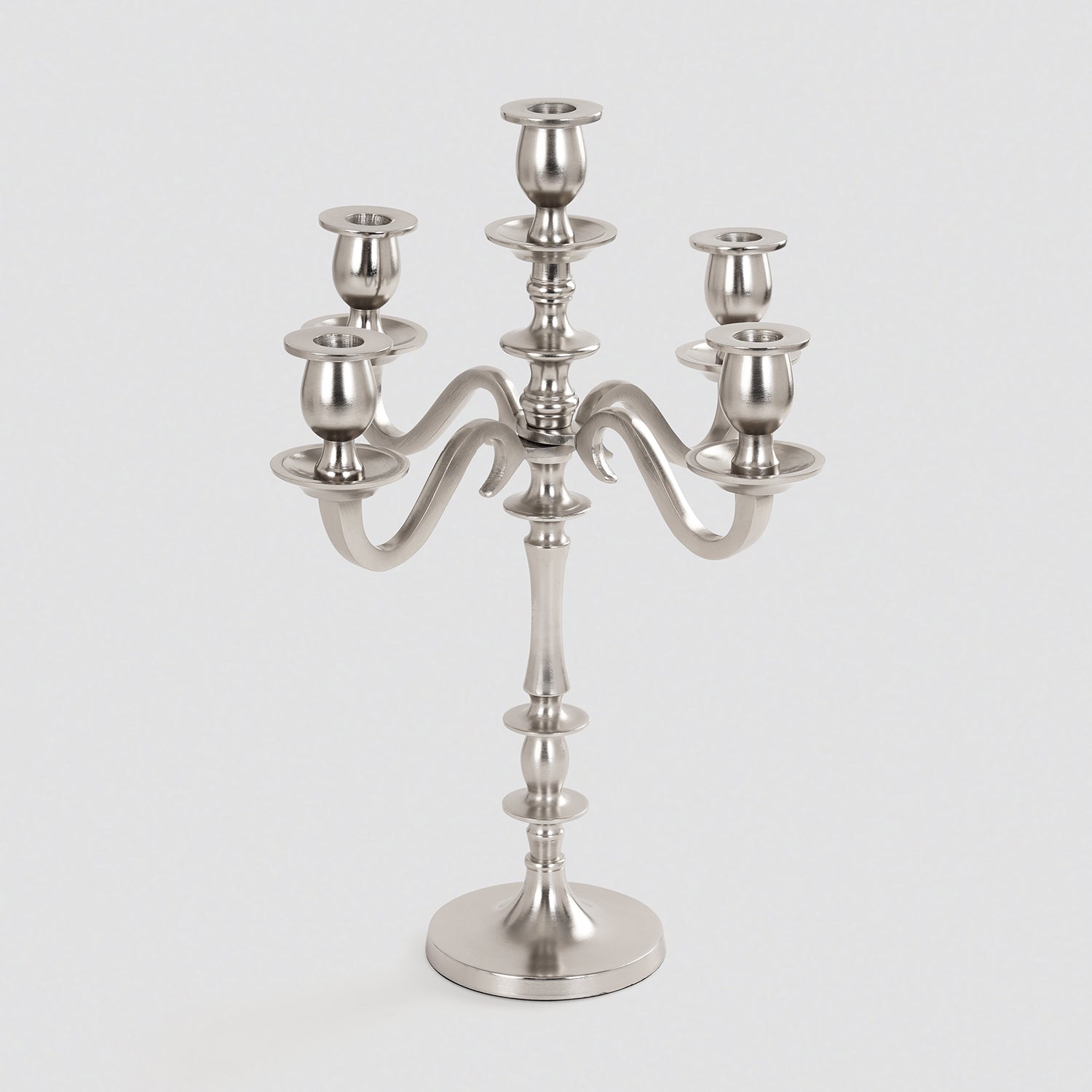 Silver 5 Arm Candelabra