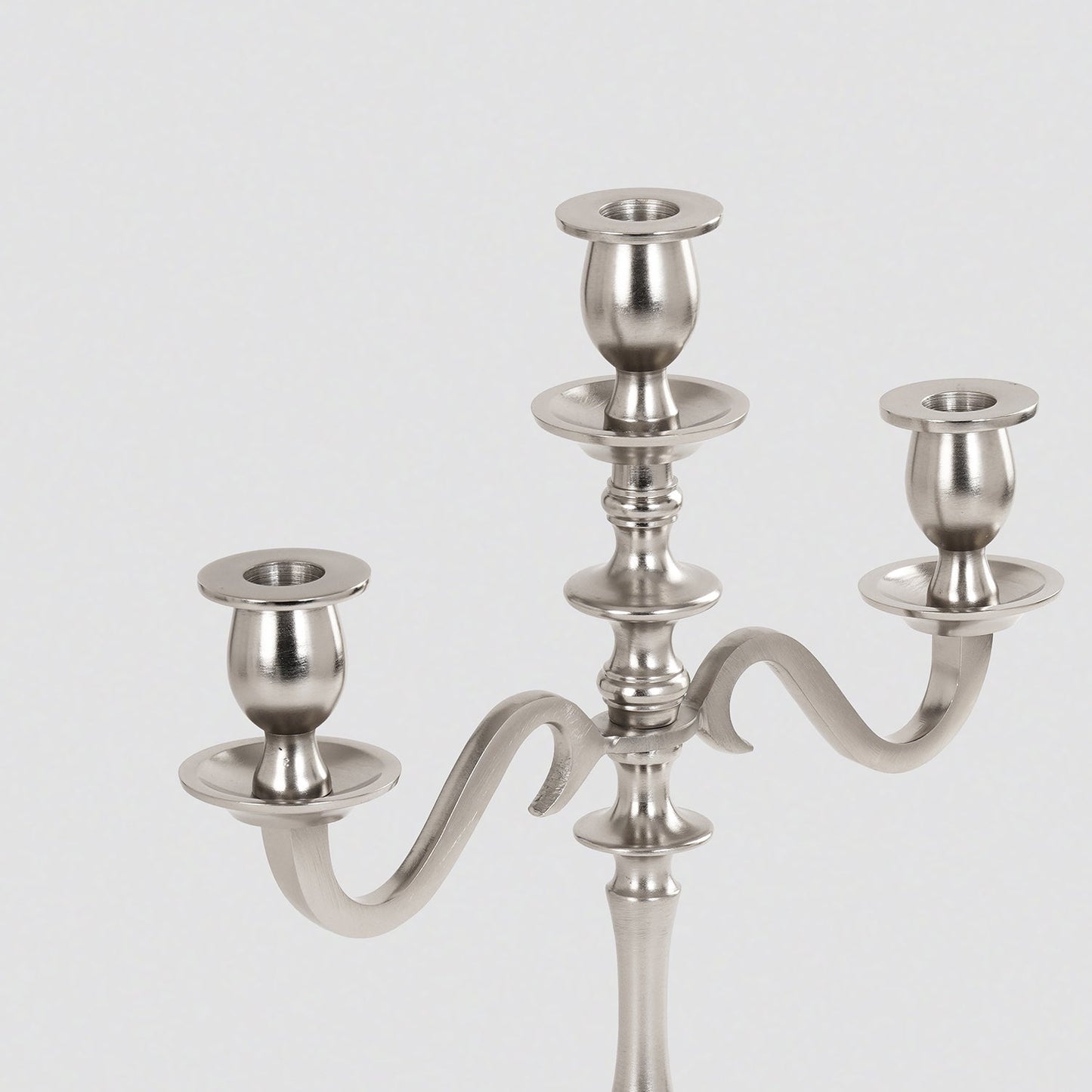 Silver 3 Arm Candelabra