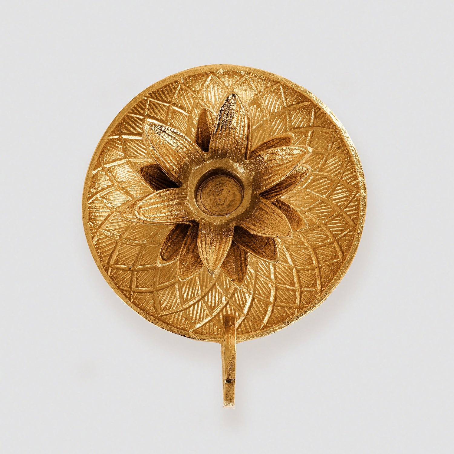 Gold Pineapple Textured Candle Holder
