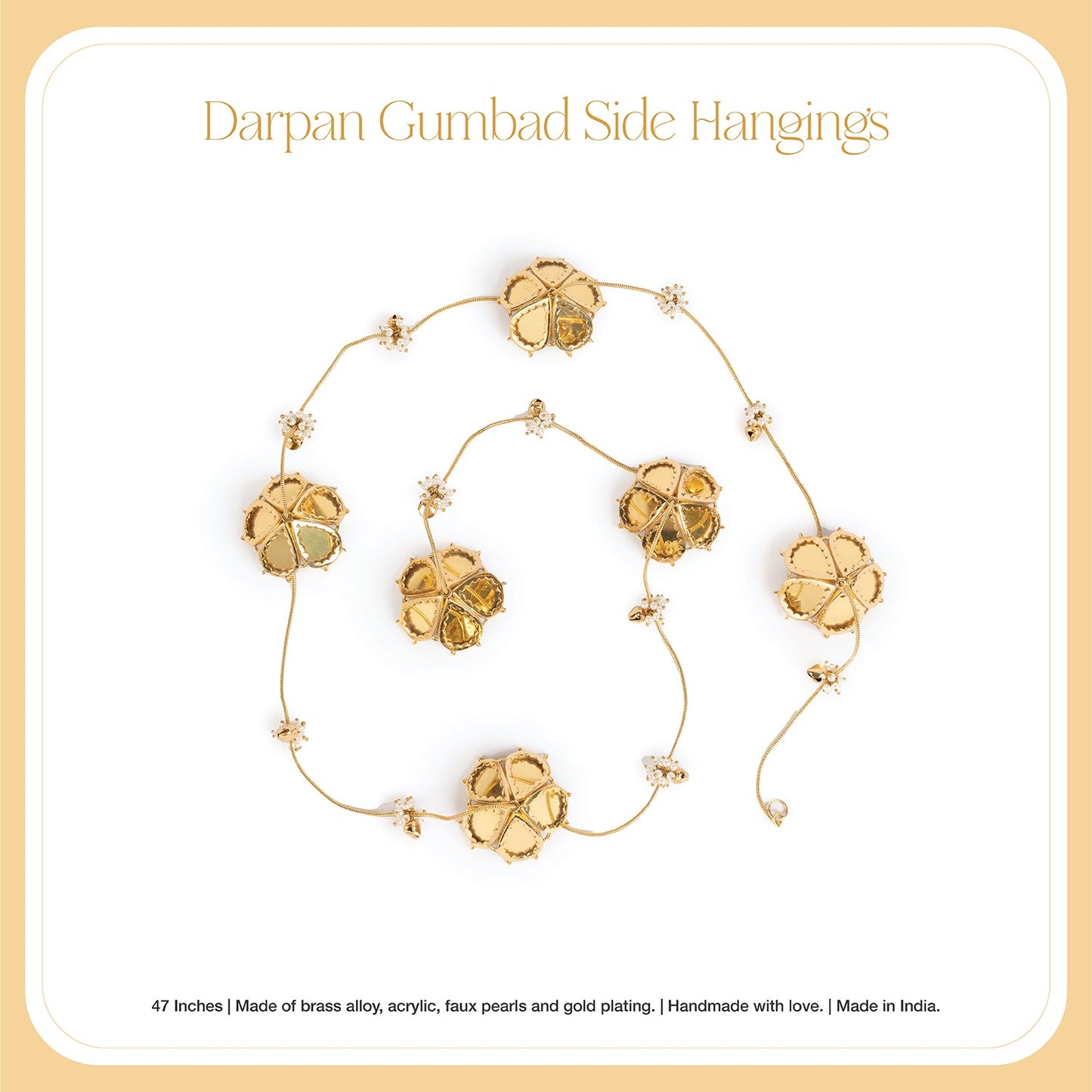Set of 2 Darpan Gumbad Side Hangings