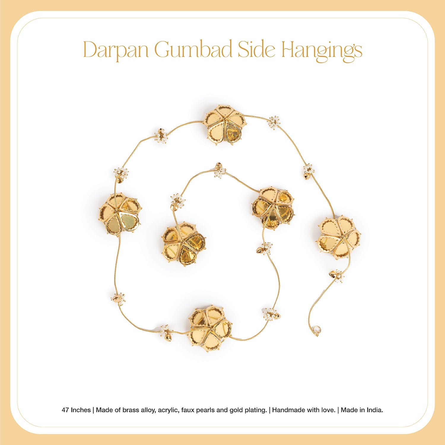 Set of 2 Darpan Gumbad Side Hangings