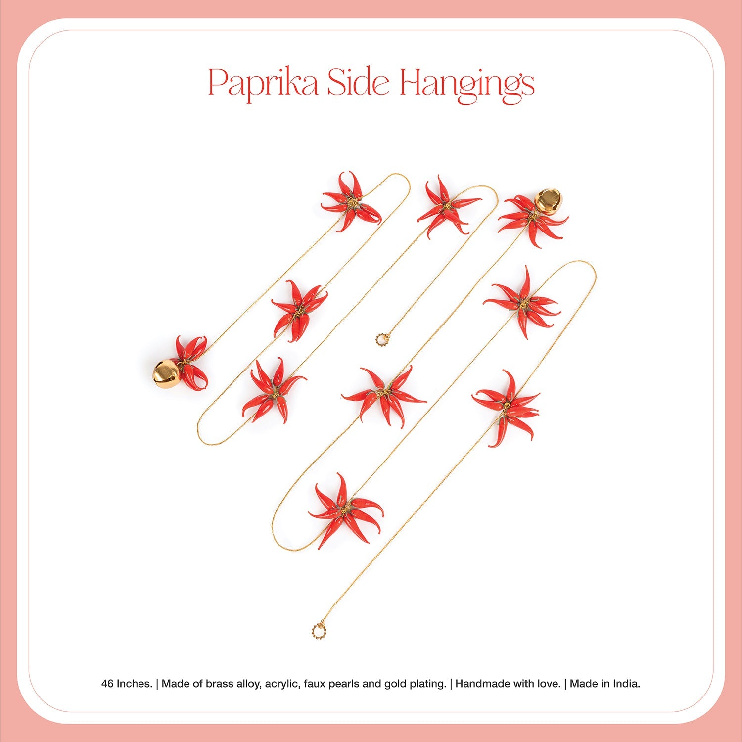 Set of 2 Paprika Side Hangings