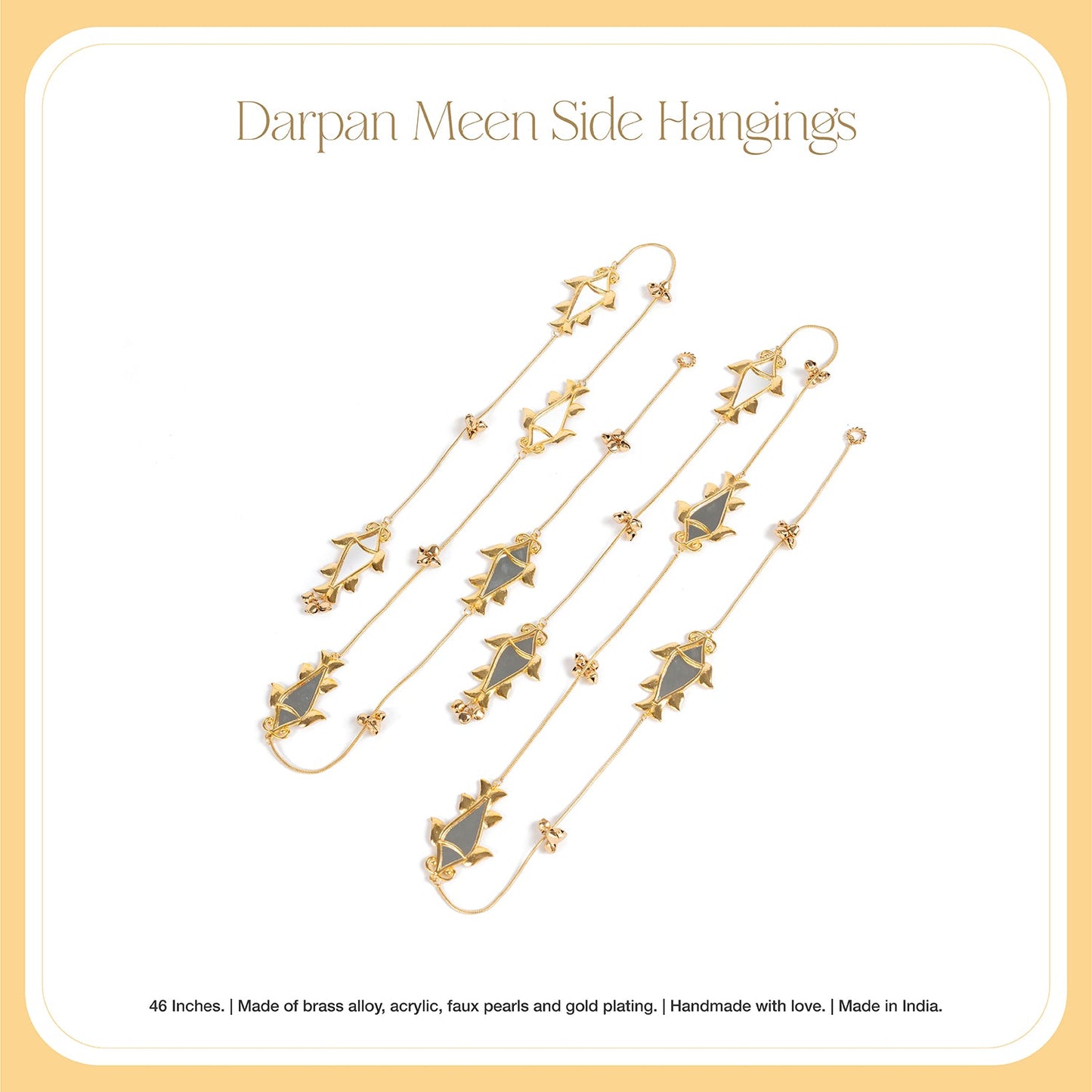 Set of 2 Darpan Meen Side Hangings