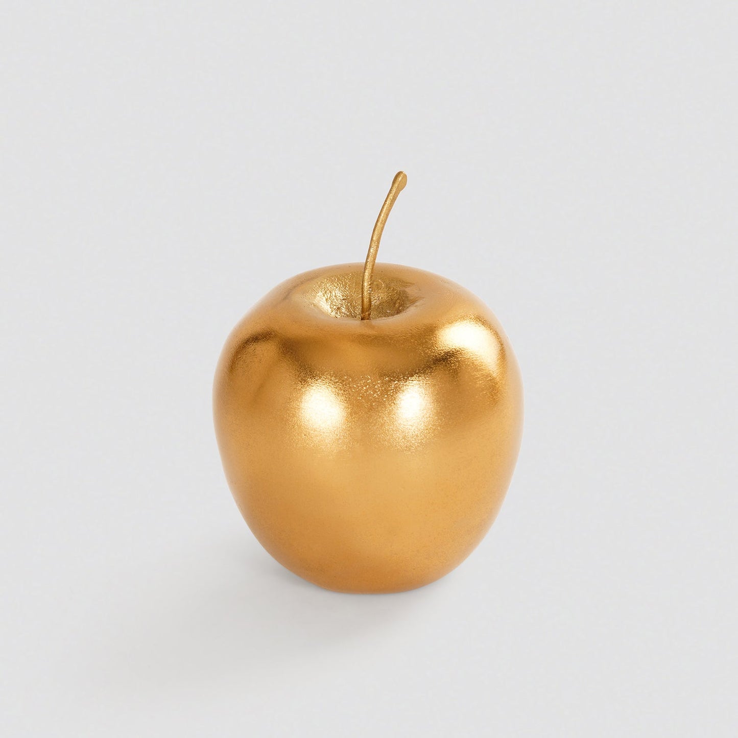 Gold Metal Apple Decor Accent