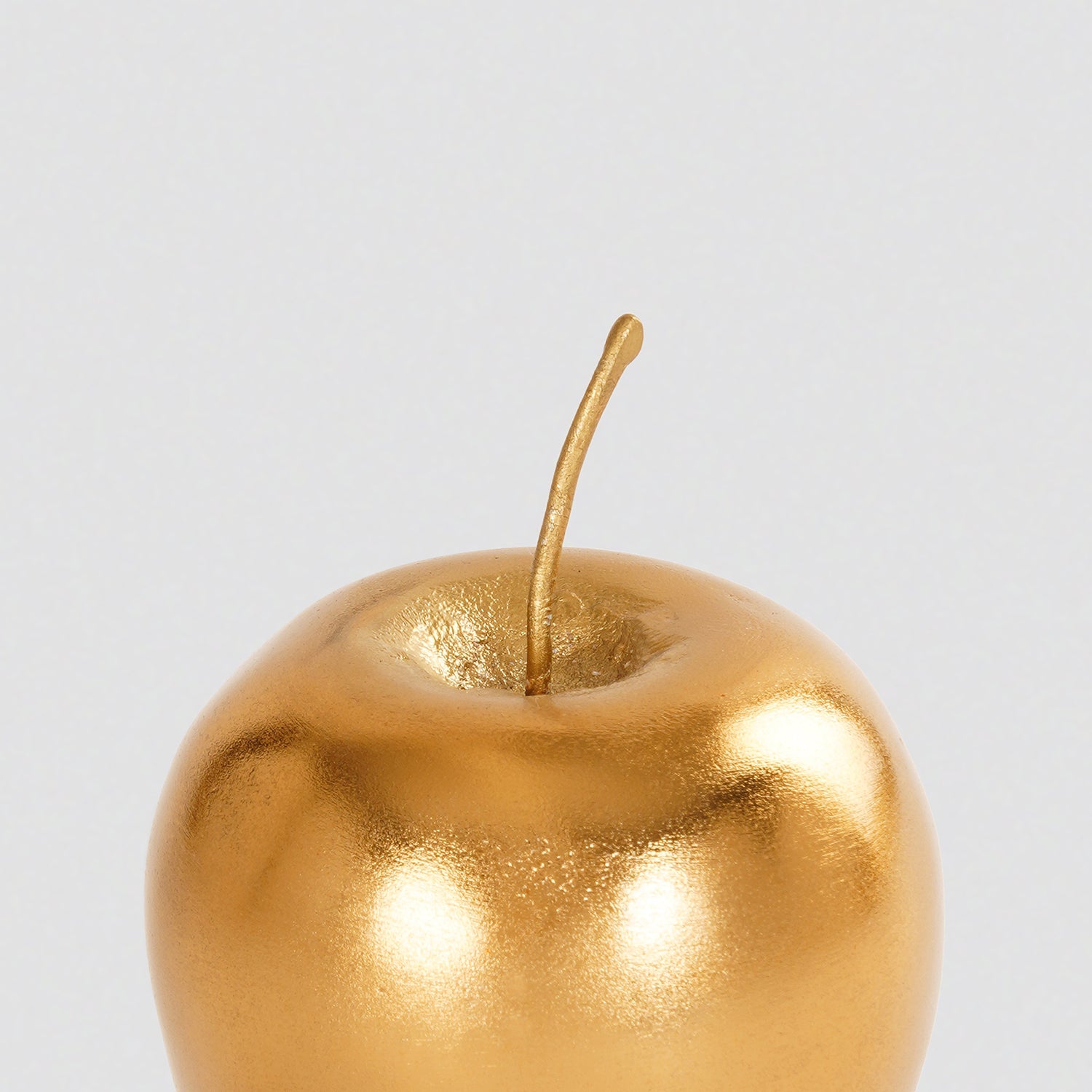 Gold Metal Apple Decor Accent