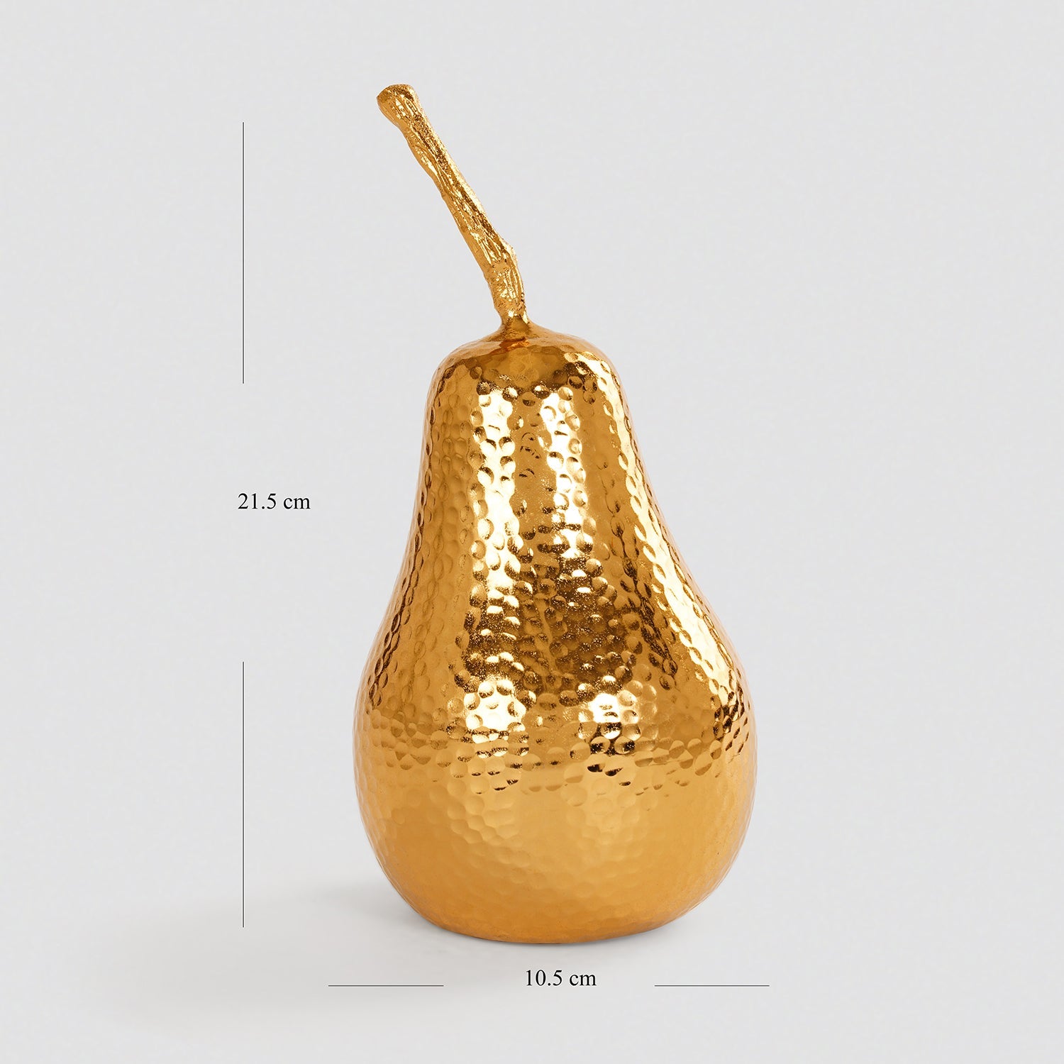 Gold Metal Pear Decor Accent