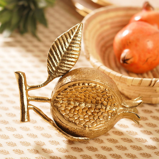 Gold Metal Pomegranate Decor Accent - Large