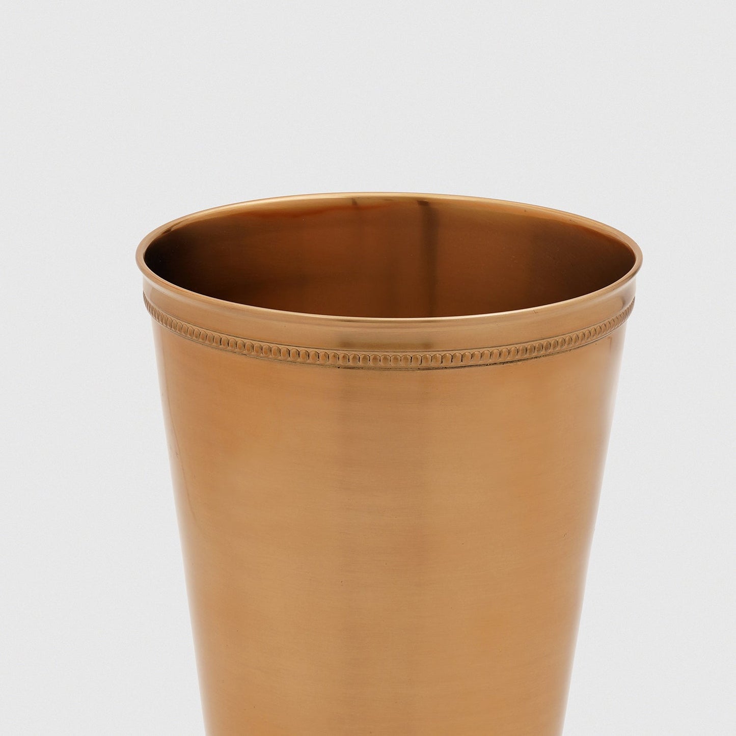 Gold Stainless Steel Cone Shaped Vase - Small