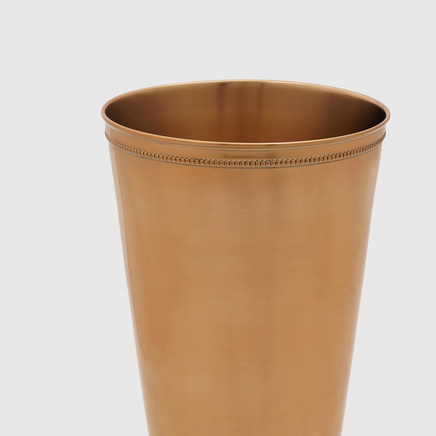 Gold Stainless Steel Cone Shaped Vase - Large