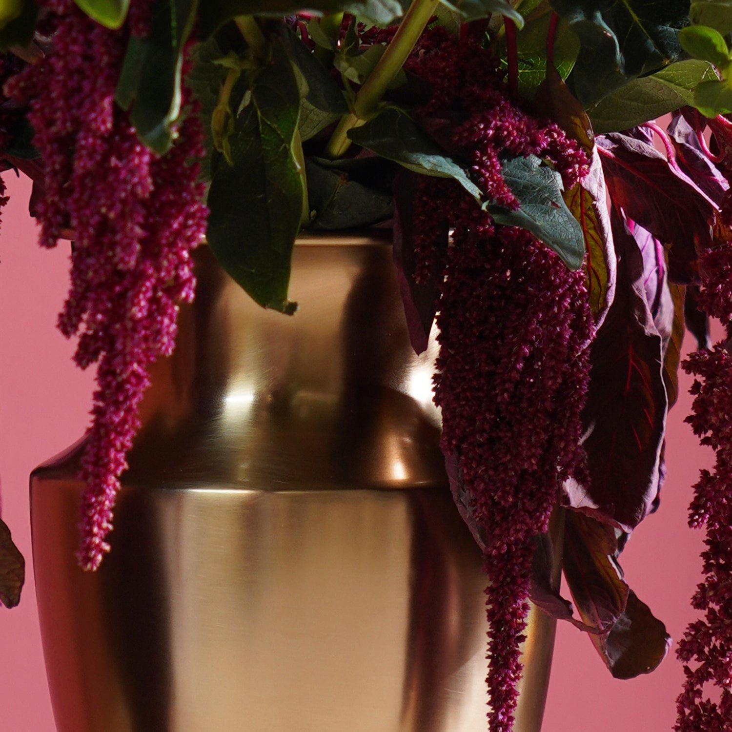 Gold Stainless Steel Urn Shaped Vase - Small