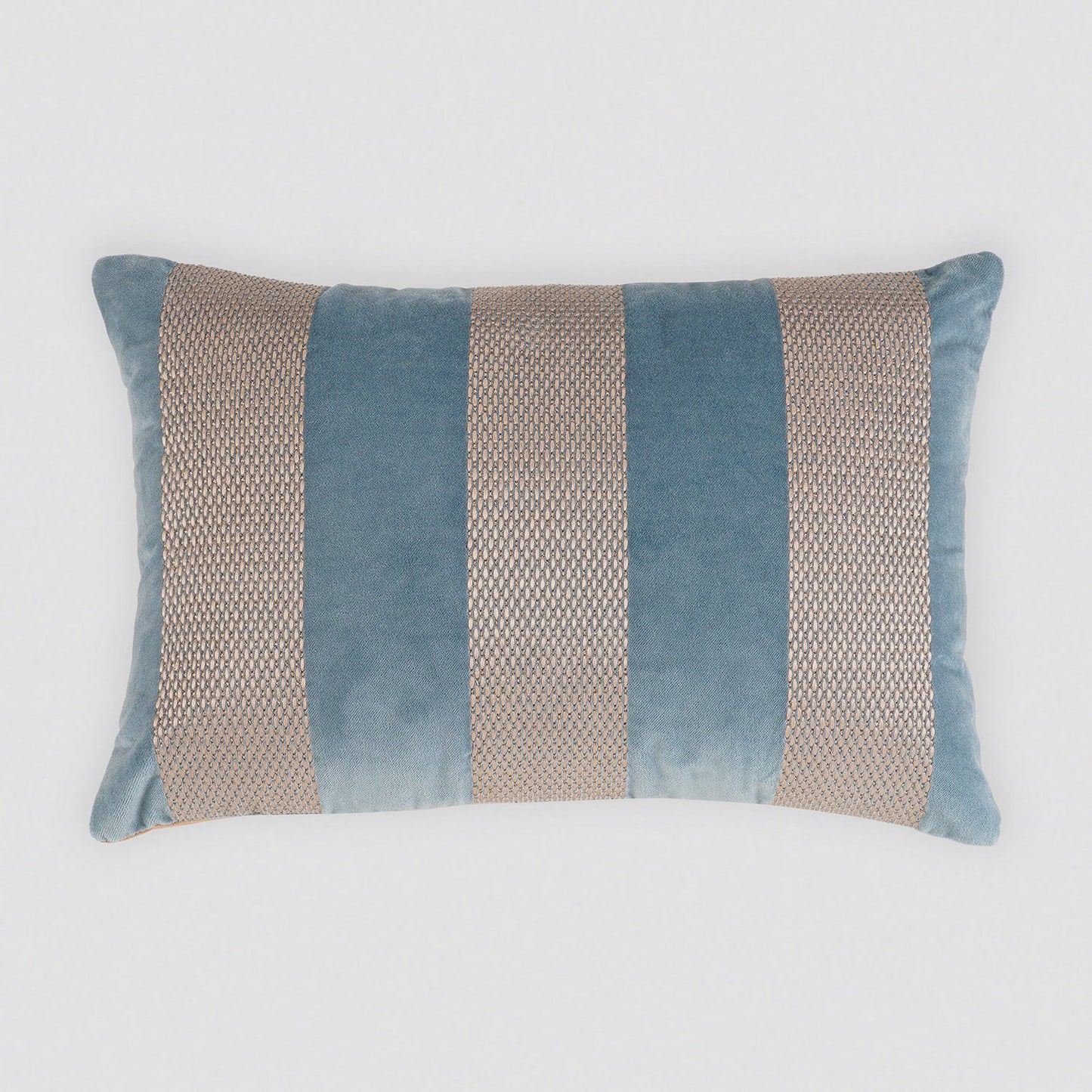 Blue Capri Striped Rectangular Cushion Cover