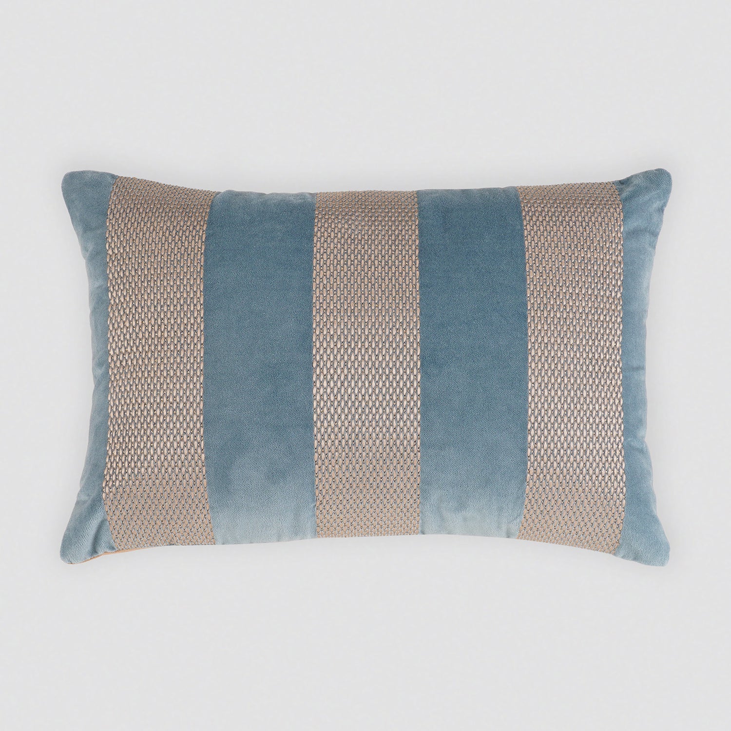 Blue Capri Striped Rectangular Cushion Cover