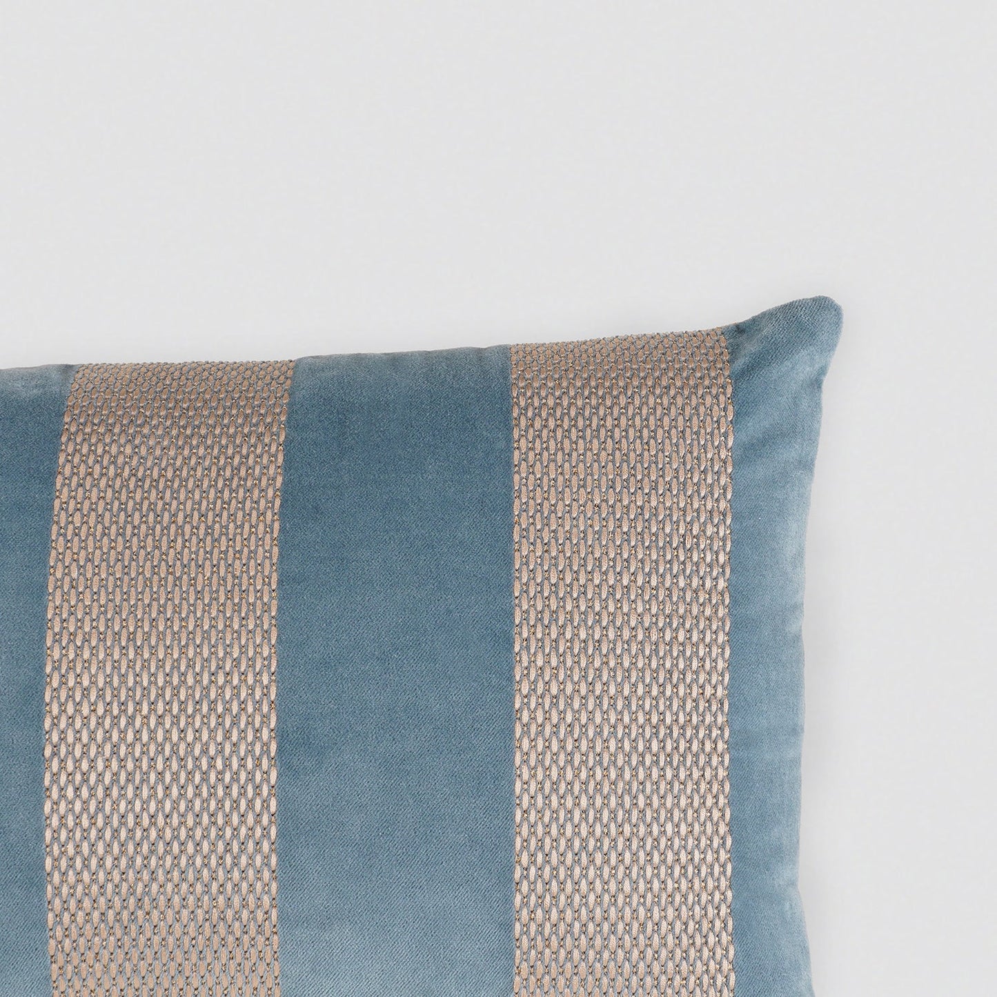 Blue Capri Striped Rectangular Cushion Cover