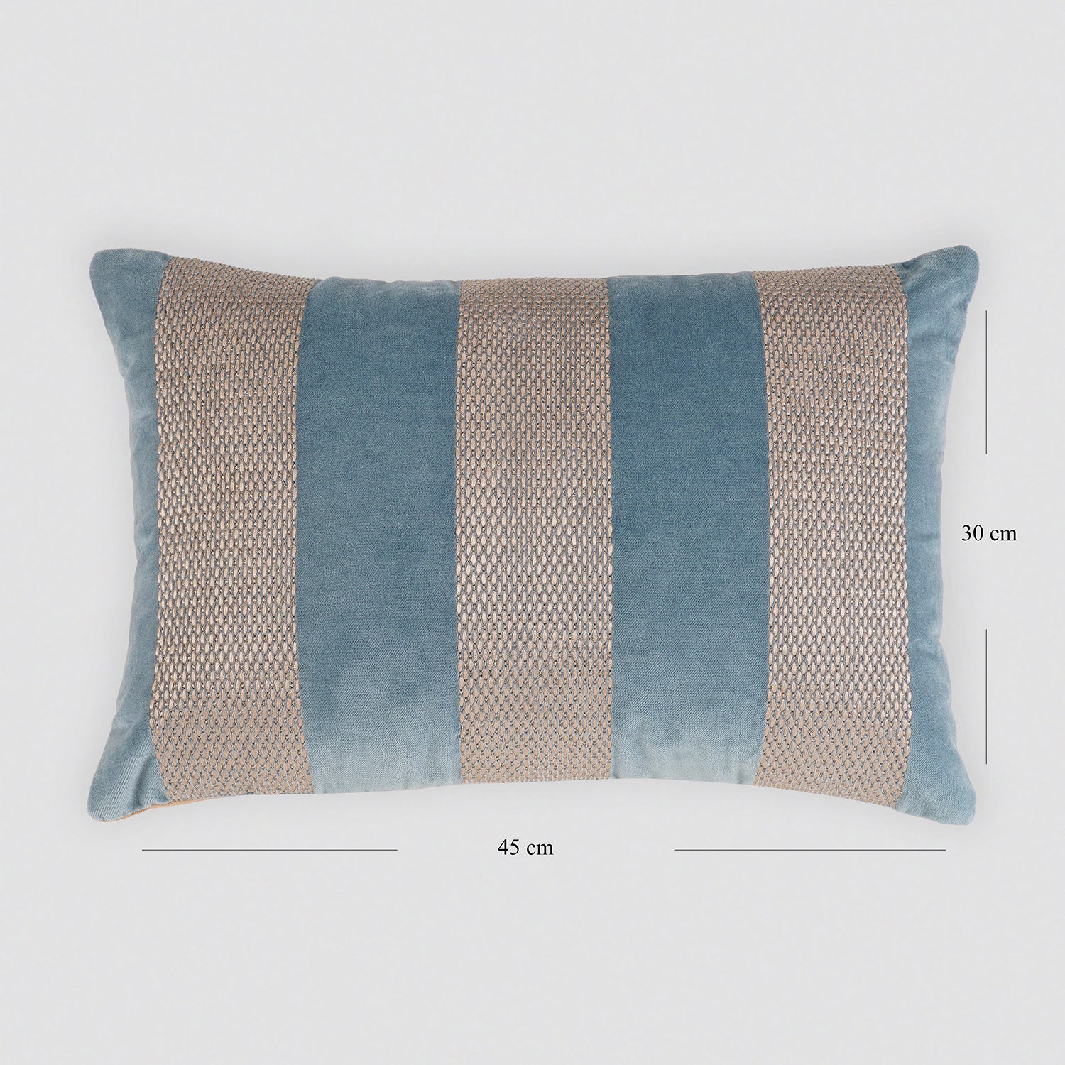 Blue Capri Striped Rectangular Cushion Cover