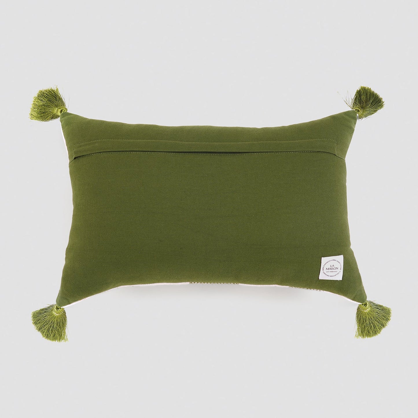 Olive Stripe Cushion Cover