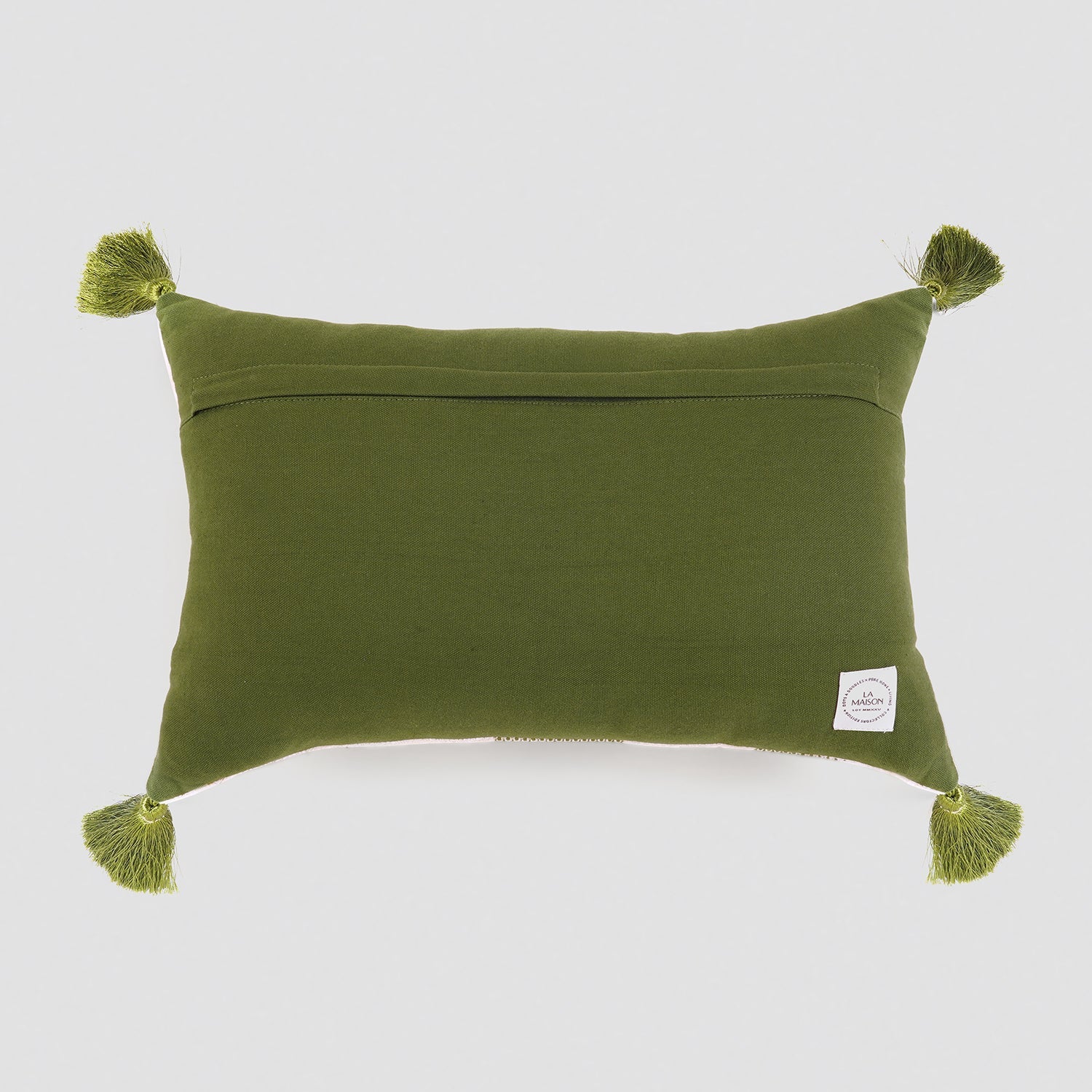 Olive Stripe Cushion Cover