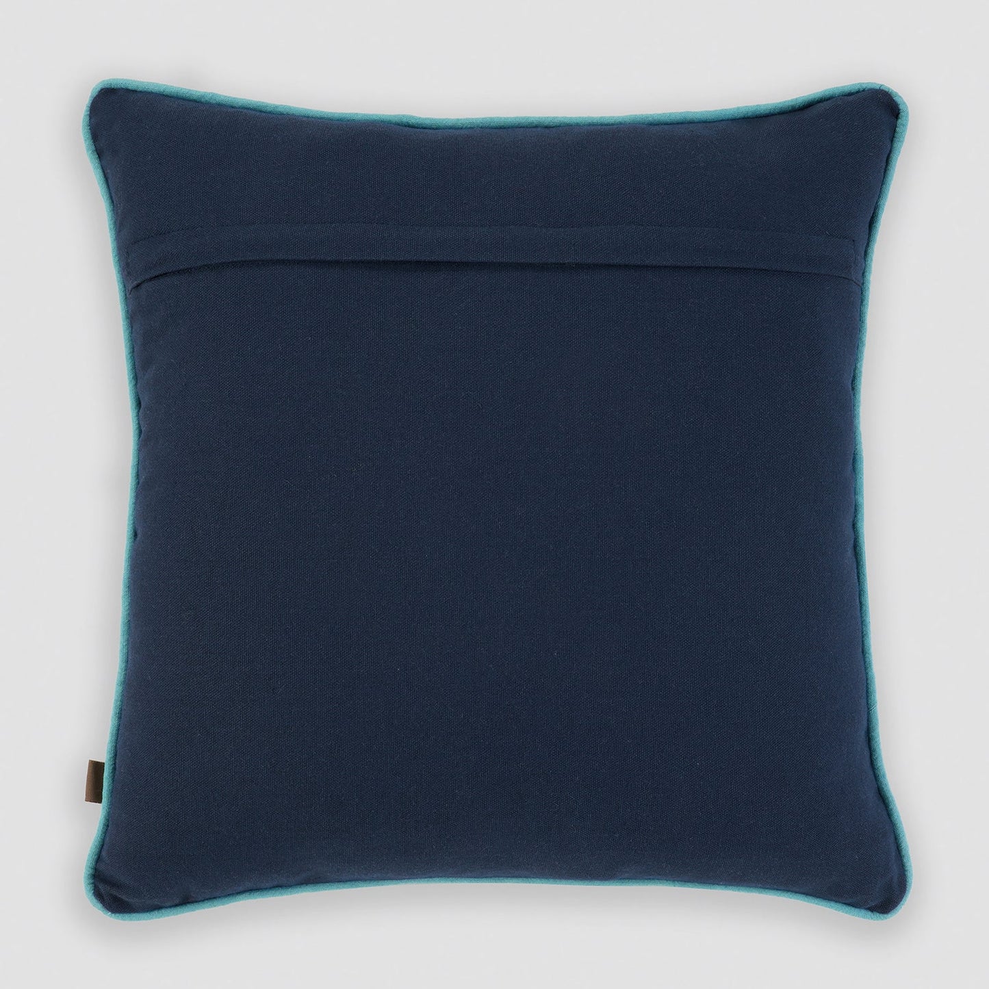 Navy Pomegranate Motif Square Cushion Cover