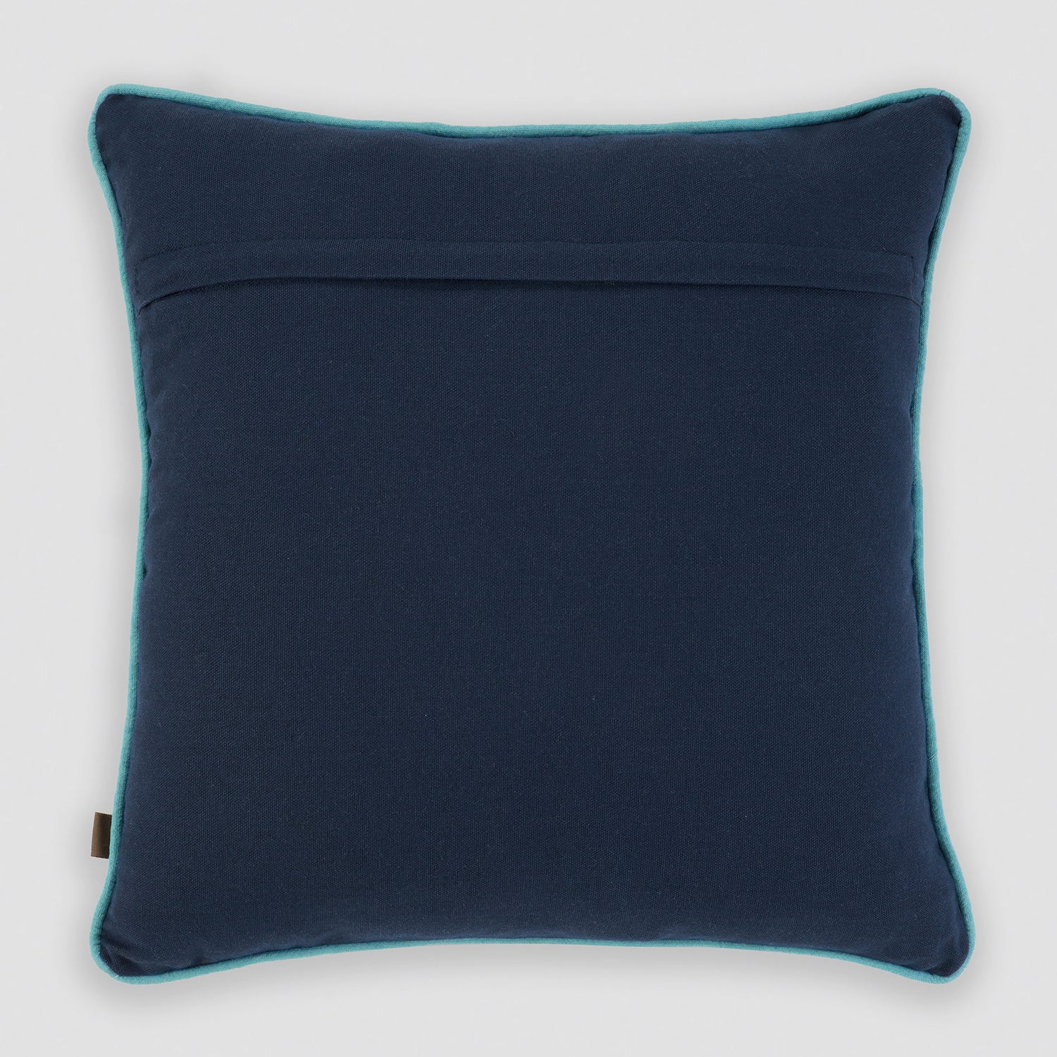 Navy Pomegranate Motif Square Cushion Cover