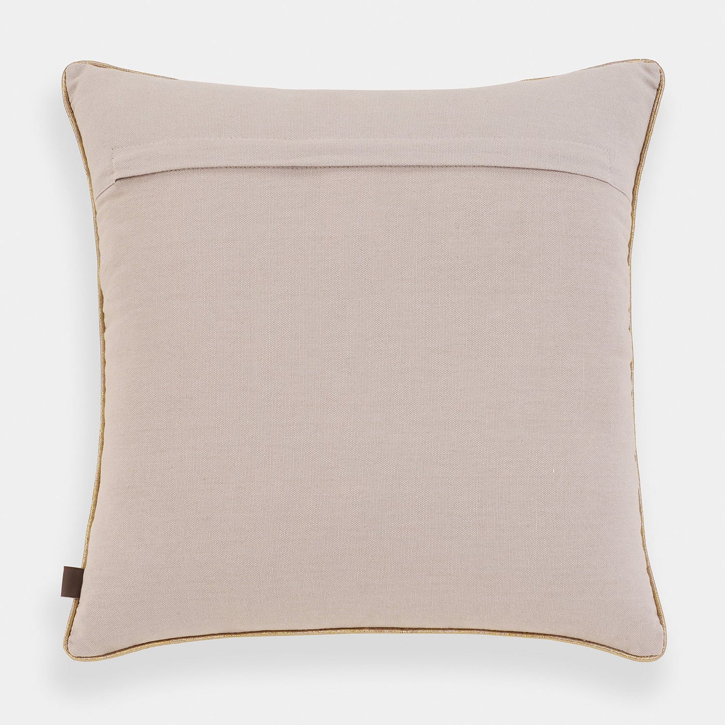 Ivory Chanderi Cushion Cover