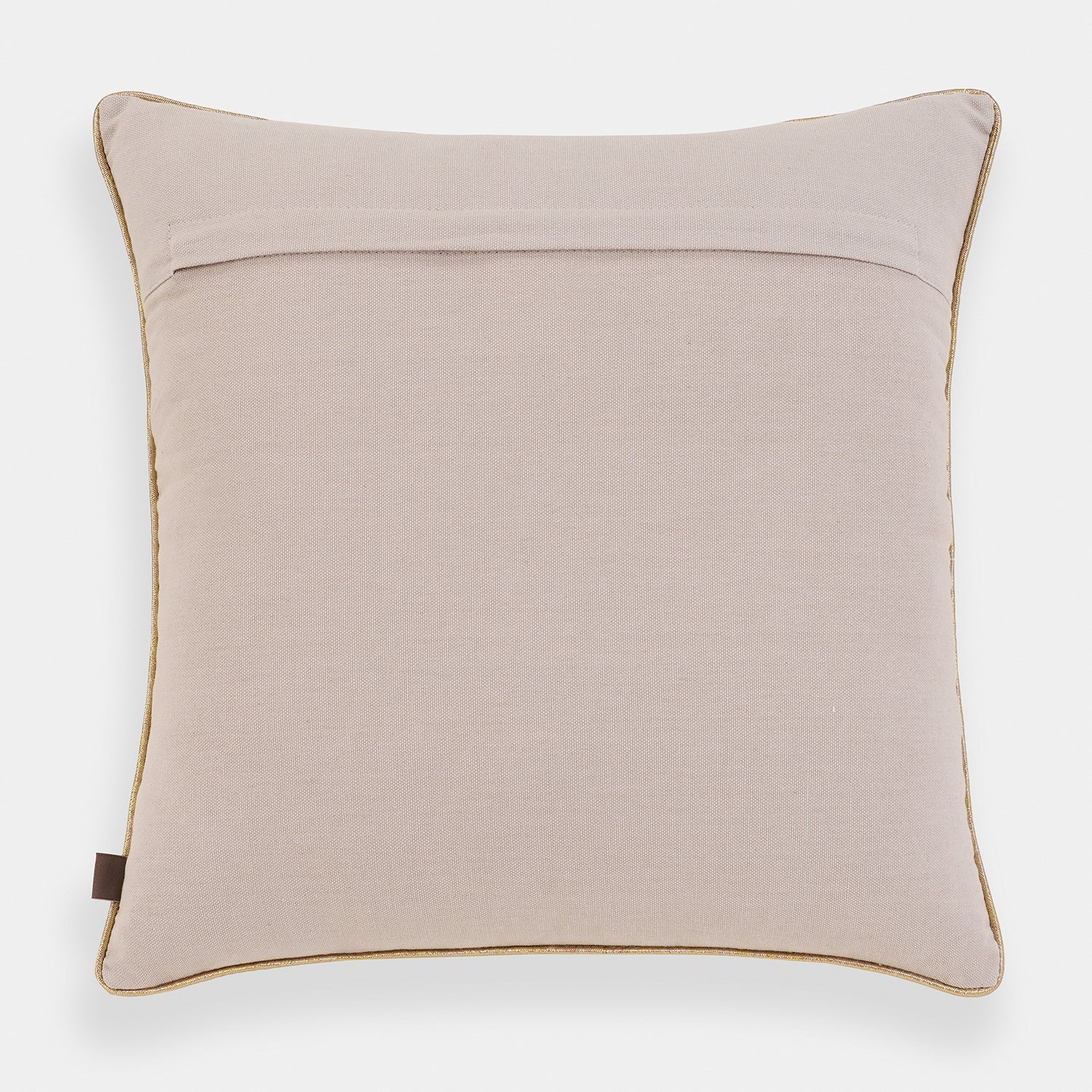 Ivory Chanderi Cushion Cover
