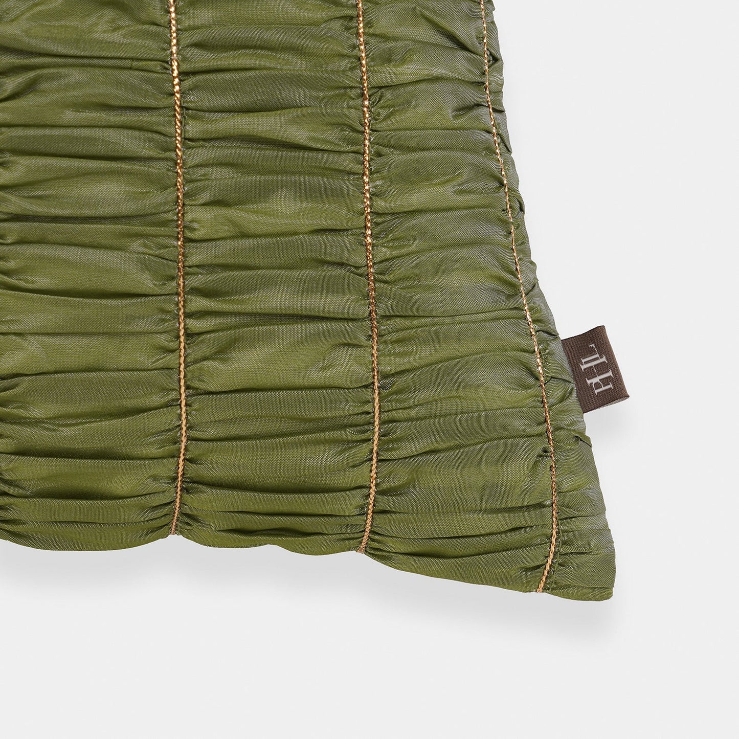 Green Textured Cushion Cover