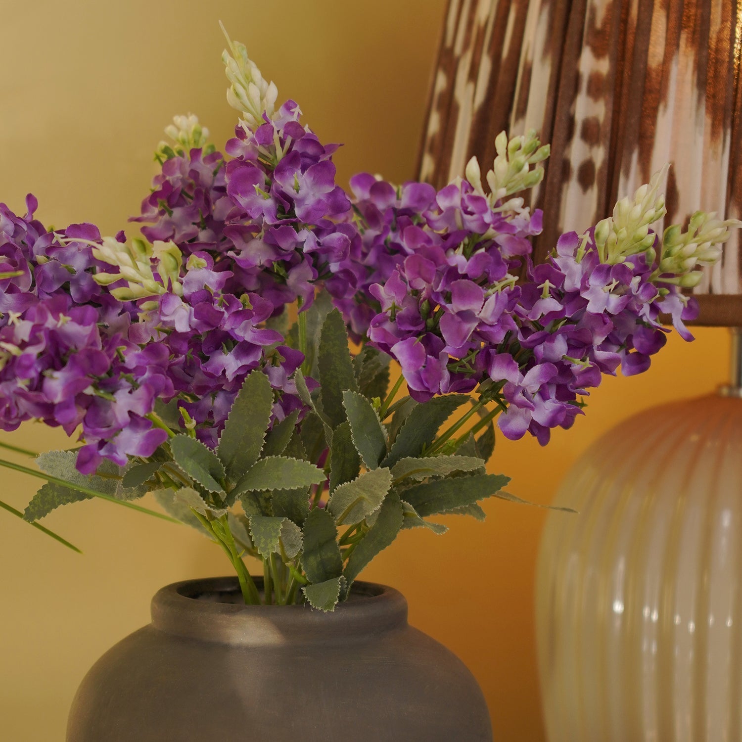 Purple Artificial Hyacinth in Pot
