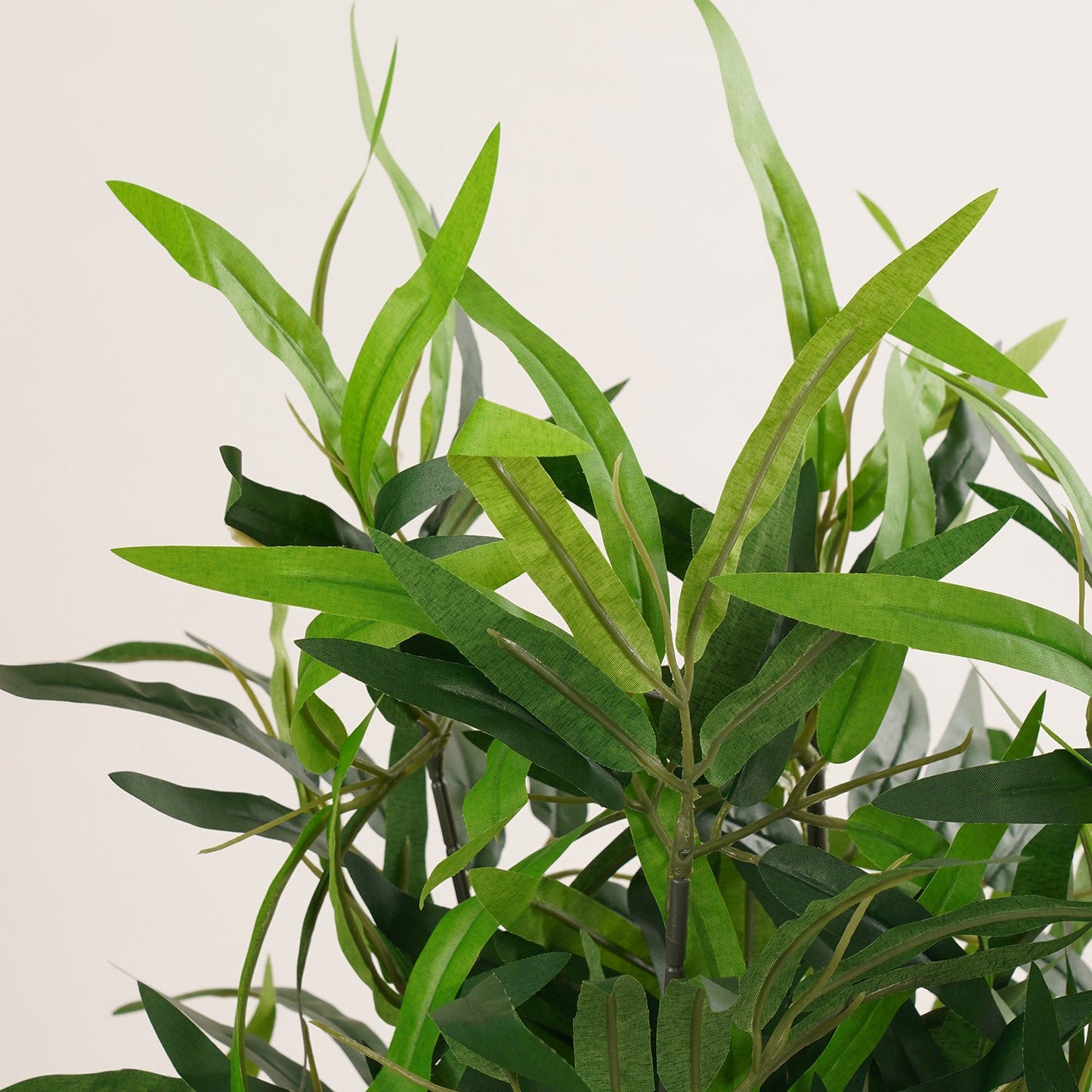 Green Faux Bamboo Potted Plant - Small