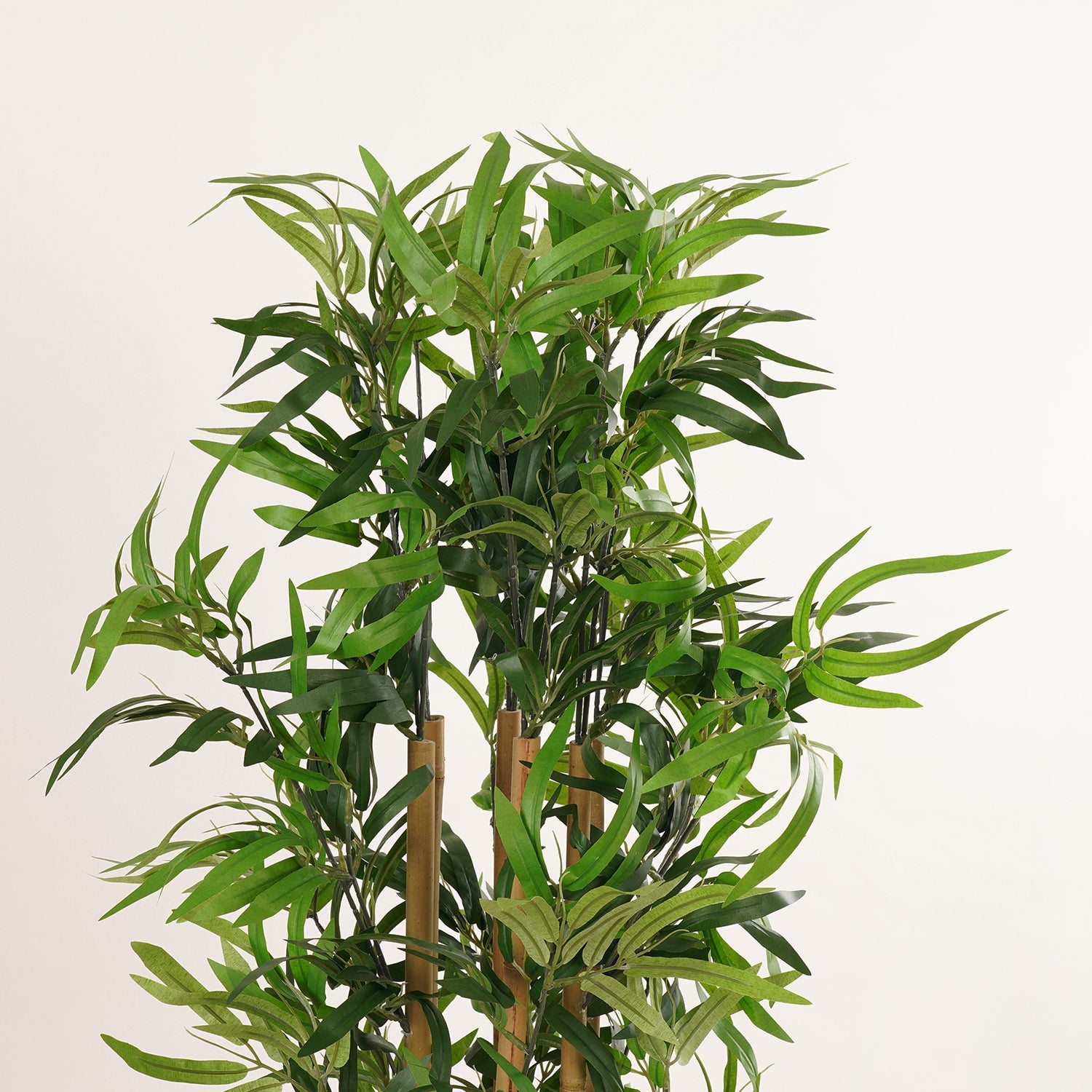 Green Faux Bamboo Potted Plant - Medium