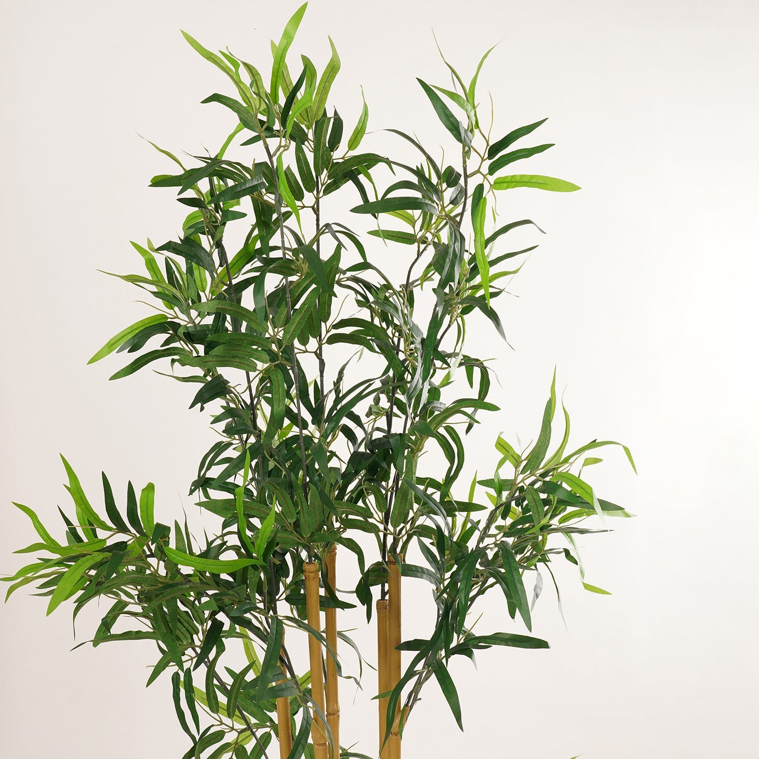 Green Faux Bamboo Potted Plant - Large