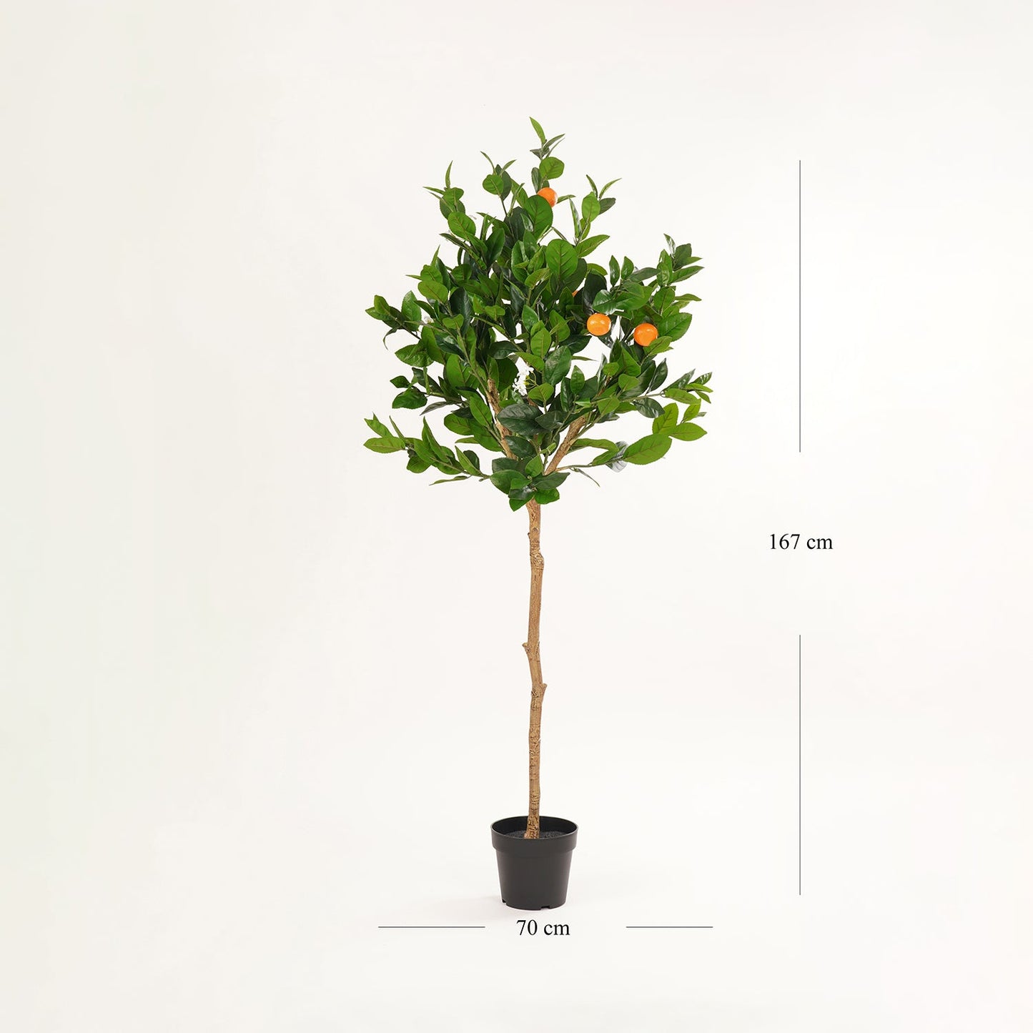 Green Orange  Faux Citrus Potted Plant - Large