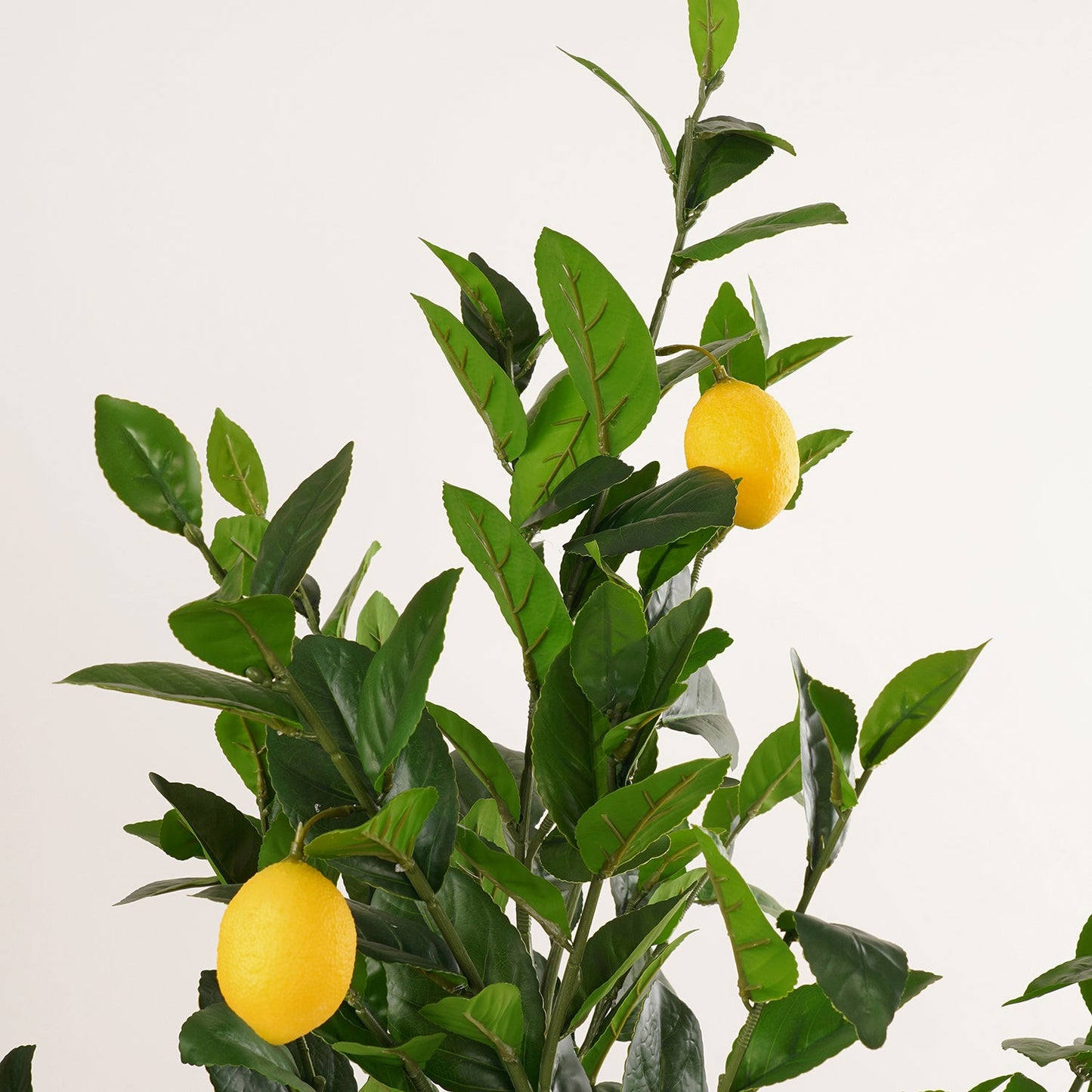 Green Yellow Faux Potted Plant - Large